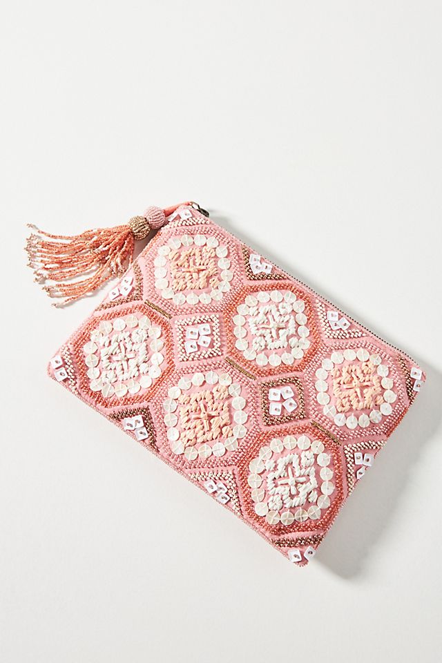 Mosaic Embellished Pouch | Anthropologie