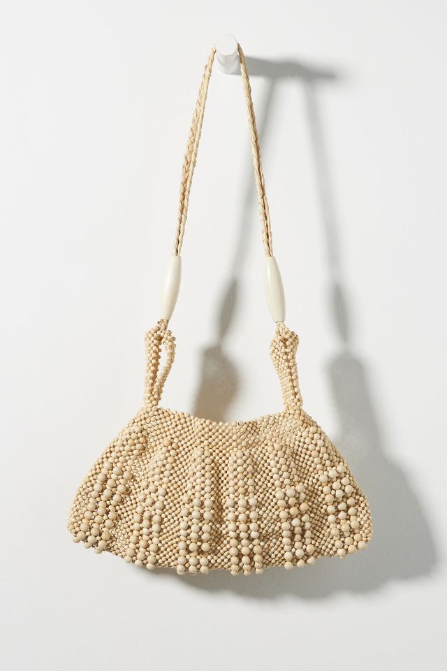 Aranaz Beaded Scalloped Crossbody Bag | Anthropologie