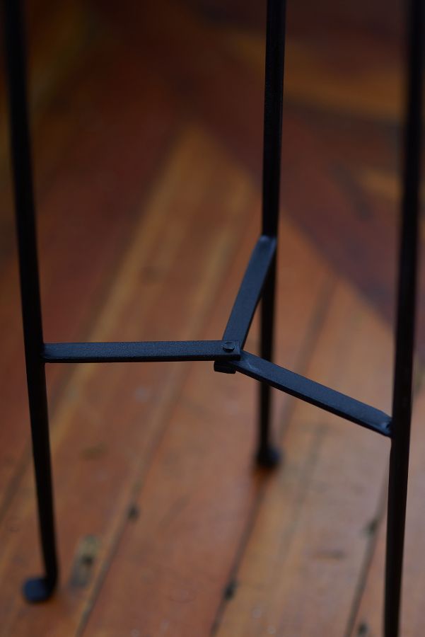 Slide View: 6: Tall Iron Plant Stand