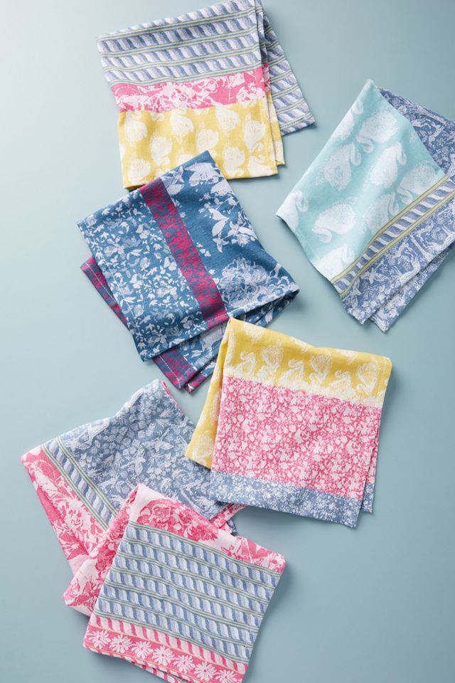 JacquardWoven Napkins, Set of 6 Anthropologie