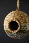 Thumbnail View 3: Recycled Sari + Seagrass Bird Nest, Round