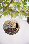 Thumbnail View 1: Recycled Sari + Seagrass Bird Nest, Round