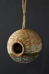 Thumbnail View 2: Recycled Sari + Seagrass Bird Nest, Round