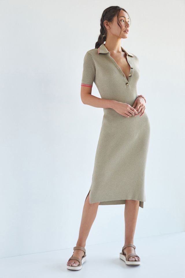 Polo Knit Midi Dress Anthropologie