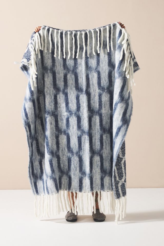 Fringed Kate Throw Blanket | Anthropologie