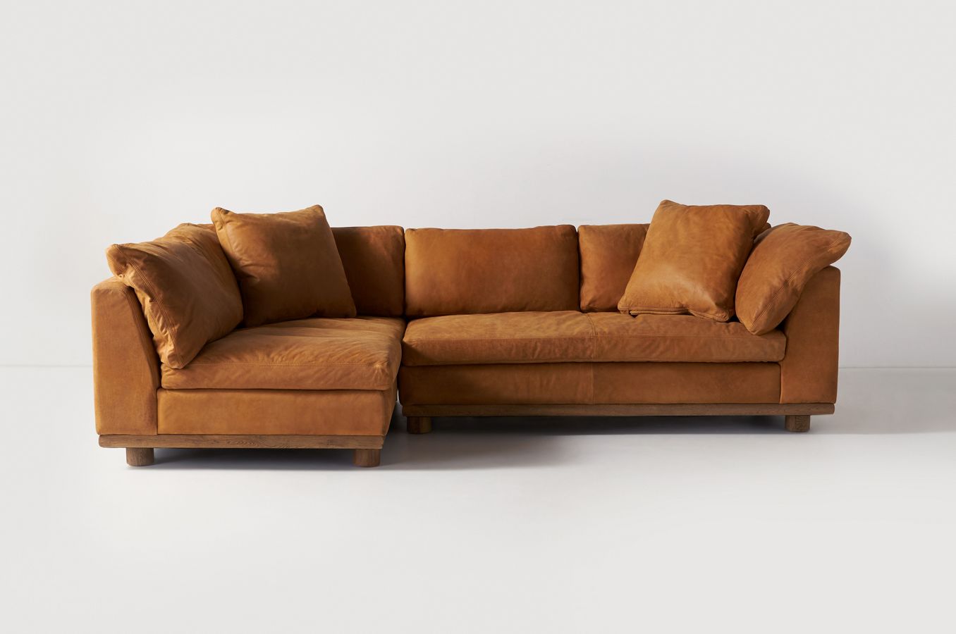 Relaxed Saguaro Leather Sectional | Anthropologie