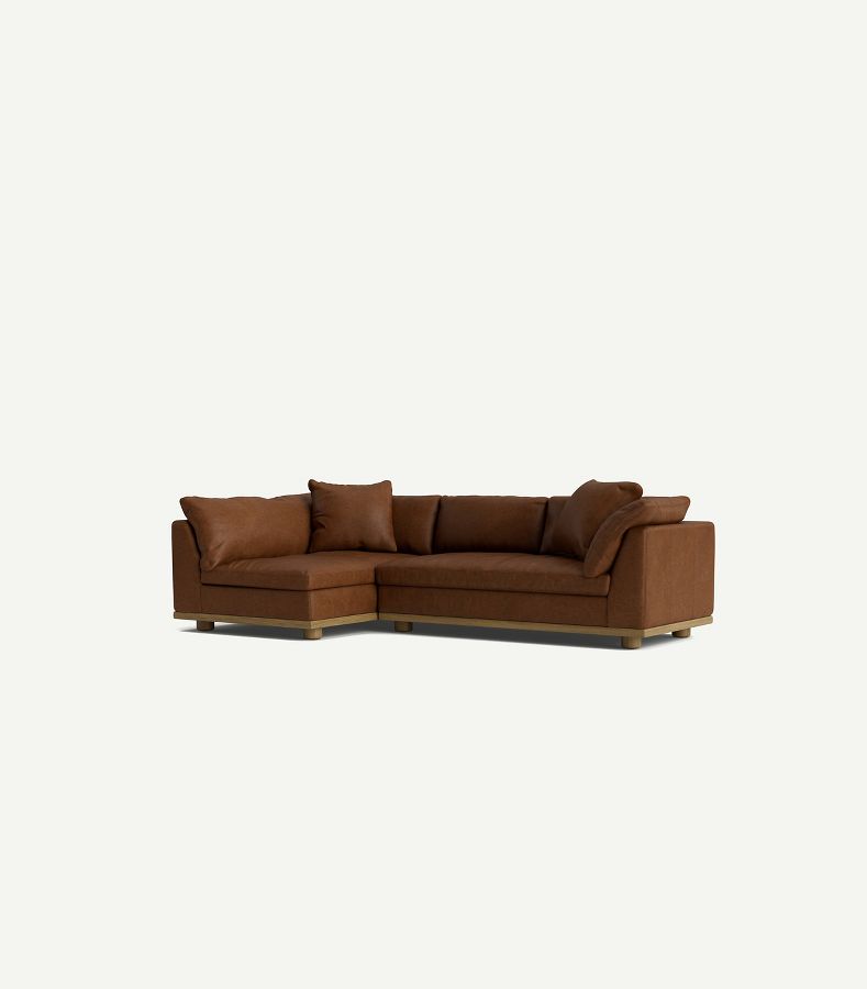 Relaxed Saguaro Leather Sectional