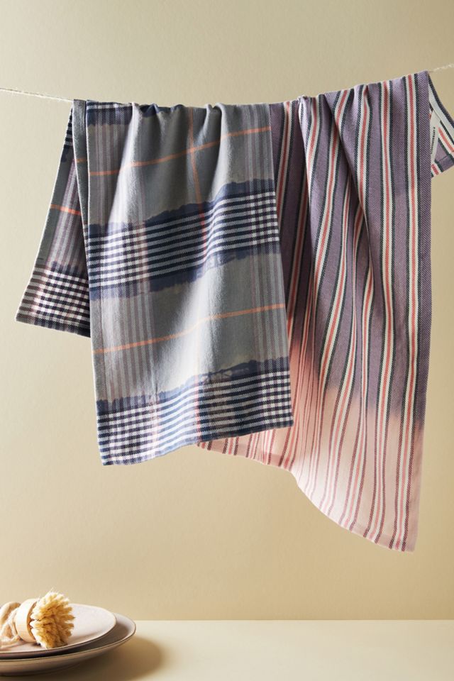 BleachDyed Dish Towels, Set of 2 Anthropologie