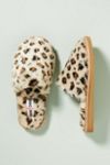 Minnetonka Women's Lora Slipper, Cream Leopard Print, 8 M | Slippers