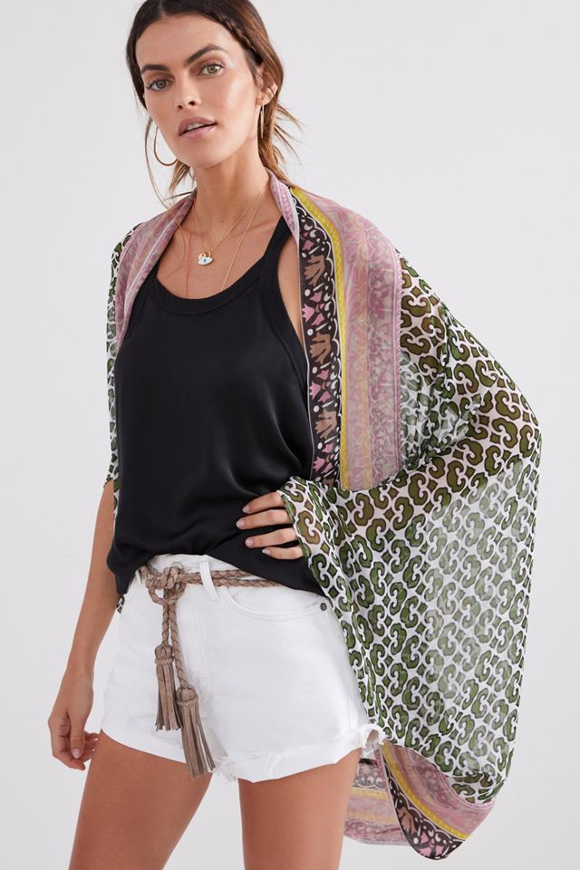 Geometric Cocoon Kimono Anthropologie