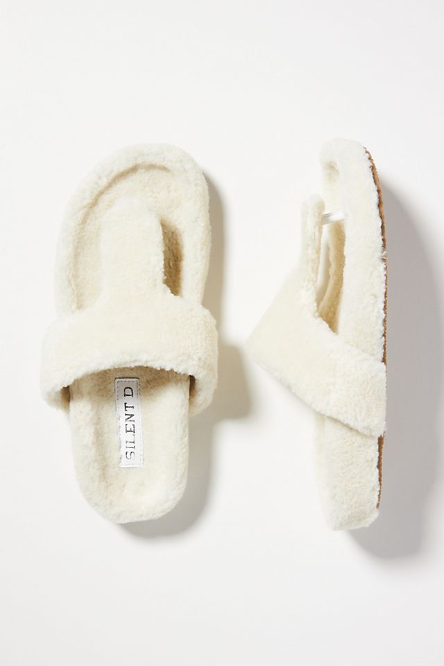 Silent D Sherpa Slippers | Anthropologie