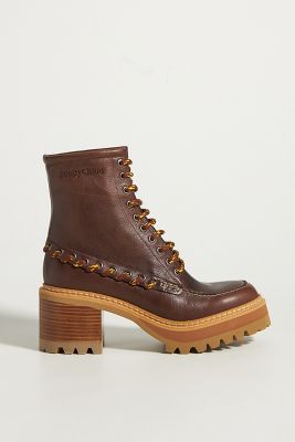 See By Chloe Mahalia Lace-Up Boots | Anthropologie