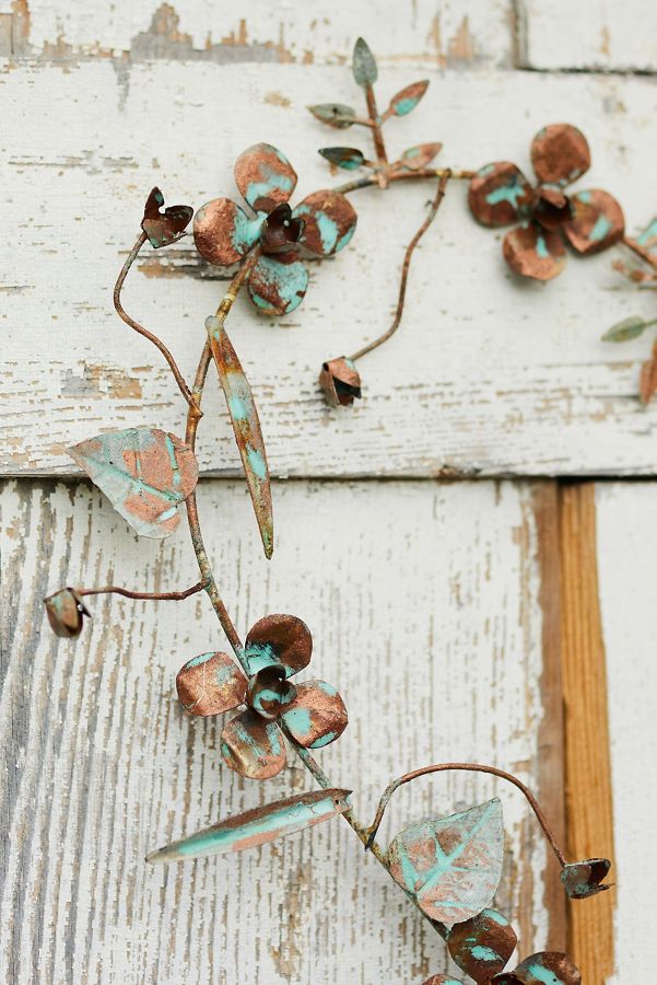 Slide View: 2: Gilded Botanicals Iron Heart Wreath