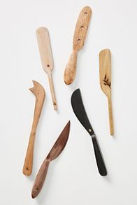 Slide View: 2: Mignon Wooden Spreaders, Set of 6