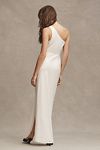 Thumbnail View 3: BHLDN Dylan One-Shoulder Satin Side-Slit Gown