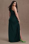 Thumbnail View 8: BHLDN Dylan One-Shoulder Satin Side-Slit Gown