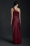 Thumbnail View 3: BHLDN Dylan One-Shoulder Satin Side-Slit Gown