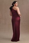 Thumbnail View 7: BHLDN Dylan One-Shoulder Satin Side-Slit Gown