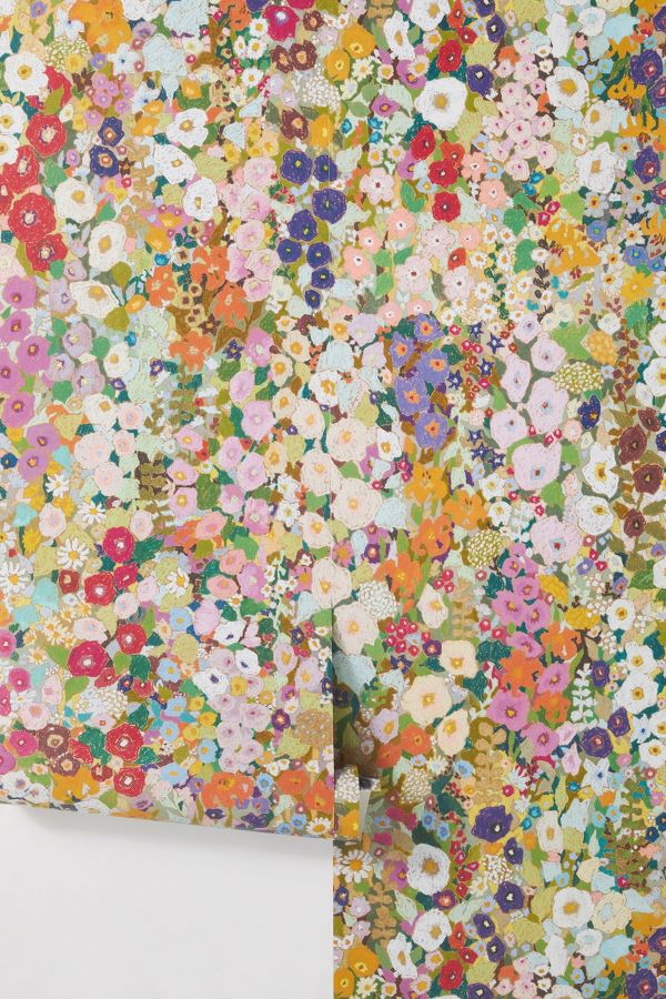 Slide View: 2: House of Hackney Hollyhocks Wallpaper