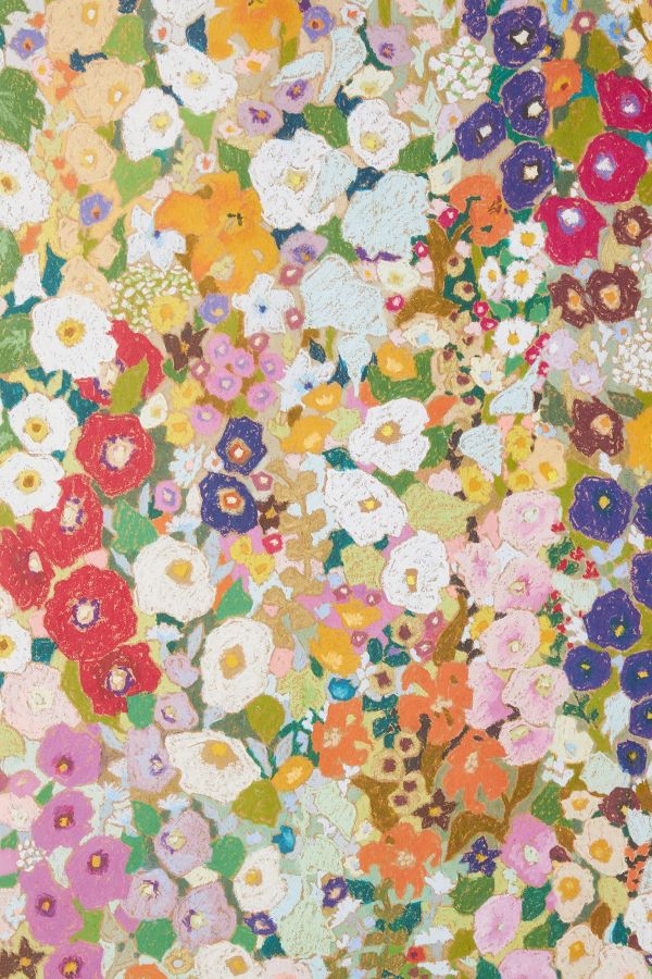 Slide View: 3: House of Hackney Hollyhocks Wallpaper