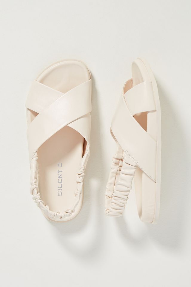 Silent D Scrunch Slingback Sandals | Anthropologie