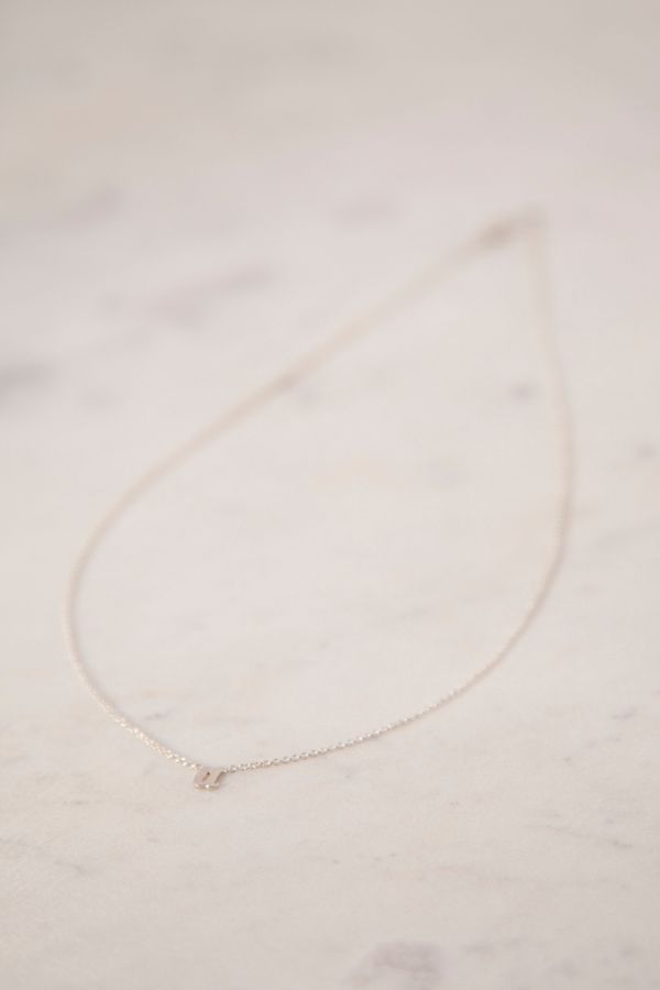 Slide View: 2: Heather Hawkins Sterling Silver Custom Initial Necklace