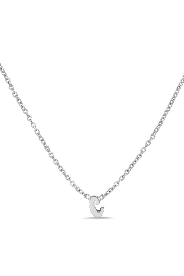 Slide View: 1: Heather Hawkins Sterling Silver Custom Initial Necklace