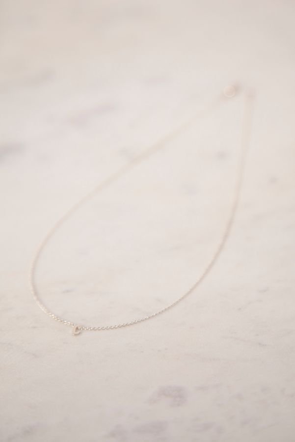 Slide View: 4: Heather Hawkins 14K White Gold Custom Initial Necklace