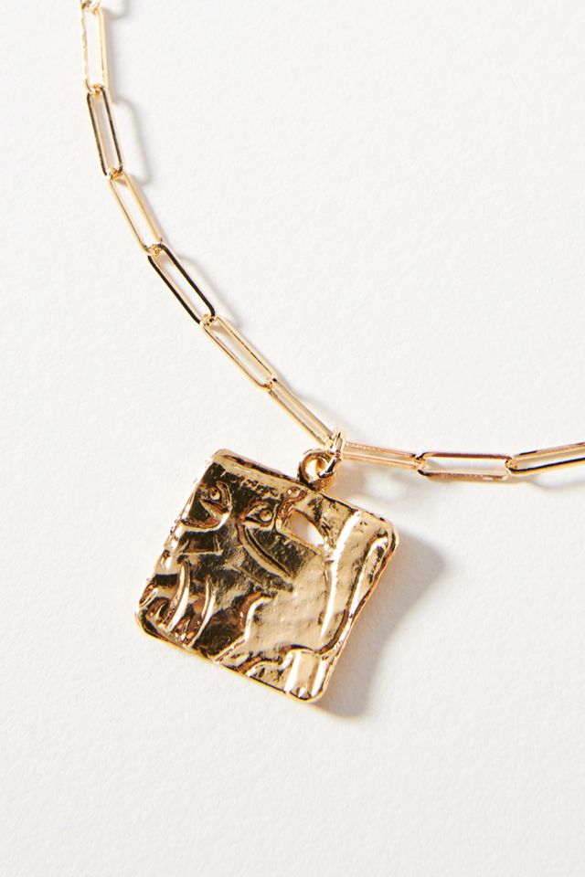Square Pendant Necklace Anthropologie
