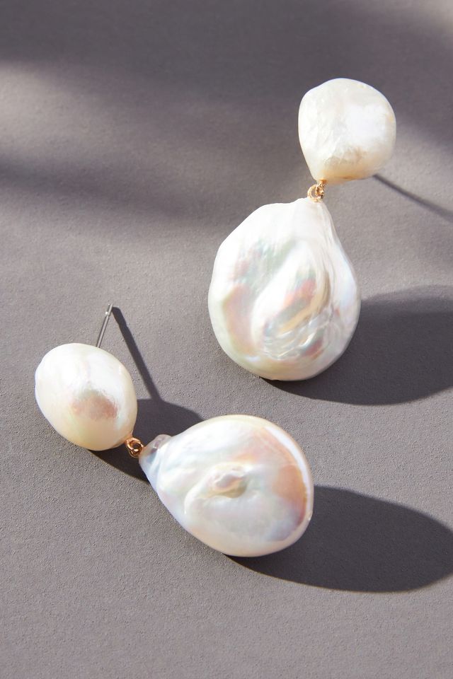 Double Pearl Drop Earrings | Anthropologie