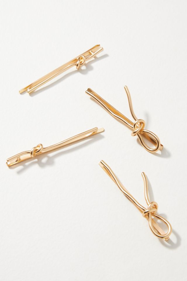 Hammered Knot Bobby Pin Set | Anthropologie