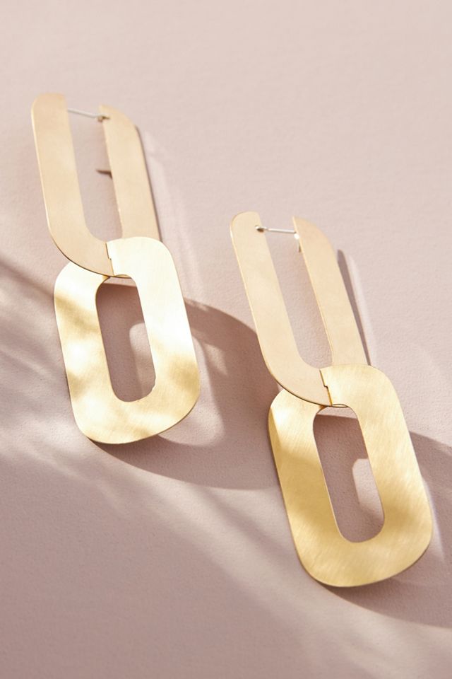 Fripp Double Link Hoop Earrings Anthropologie