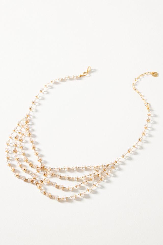 Delicate Beaded Collar Necklace Anthropologie