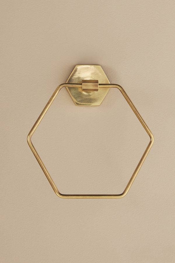 Slide View: 2: Hexagon Towel Ring