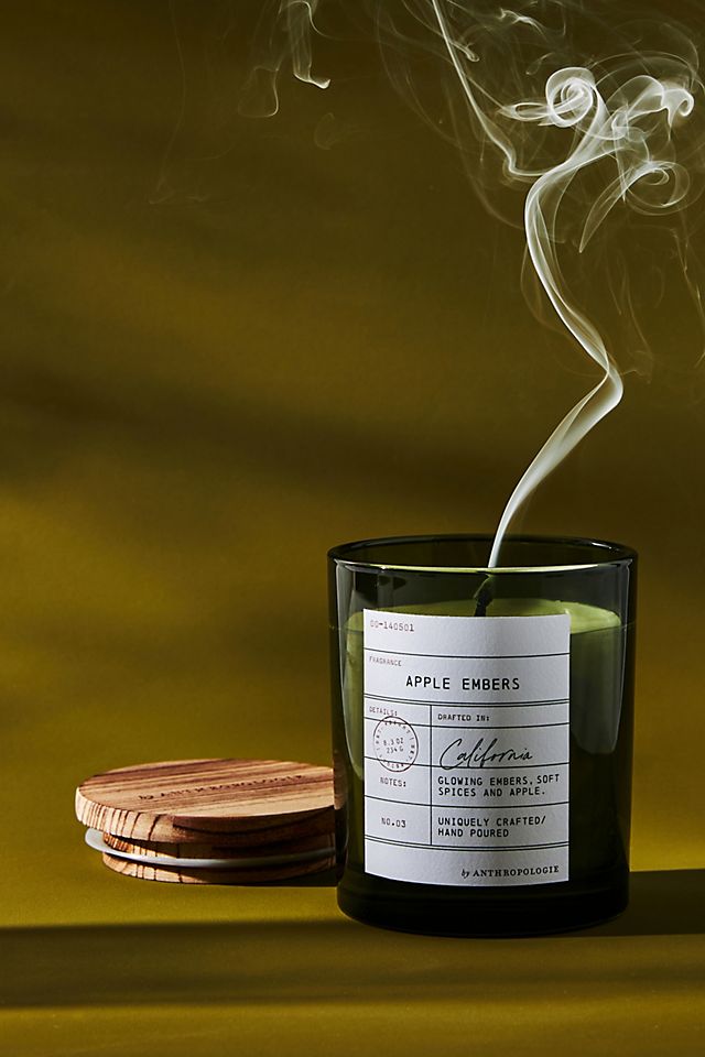 anthropologie.com | Library Card Glass Candle