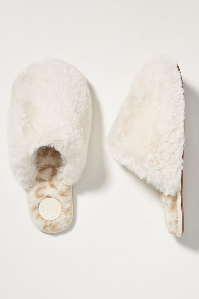 anthropologie.com | Colorblocked Faux Fur Slippers