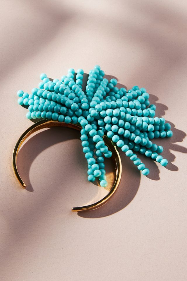 Beaded Fringe Cuff Bracelet Anthropologie
