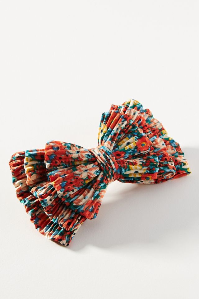 Embellished Bow Barrette, Fleur De Lilly