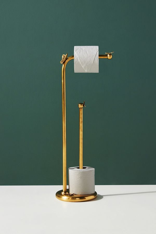 Slide View: 1: Melody Standing Toilet Paper Holder