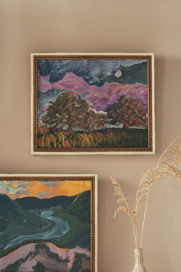 Slide View: 1: Golden Oak Trees Wall Art