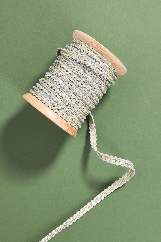 Metallic Braided Ribbon | Anthropologie
