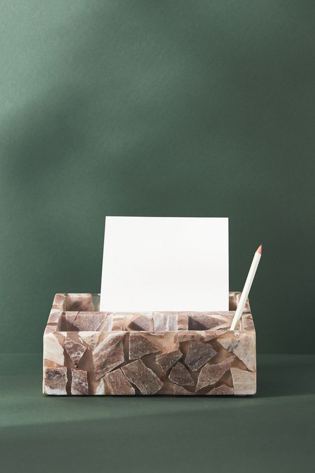 Torrento Marble Desk Organizer Anthropologie