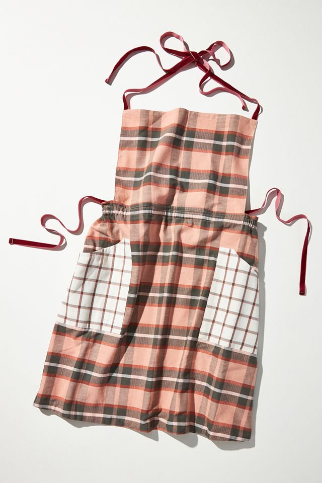 Plaid Apron Anthropologie