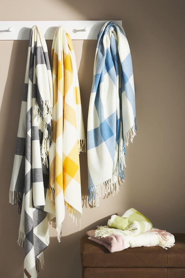 Slide View: 1: Wellington Plaid Throw Blanket