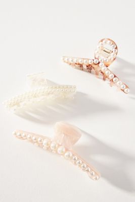 Embellished Claw Hair Clip Set | Anthropologie