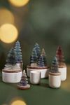 Frosted Bottle Brush Tree Candle | Anthropologie UK