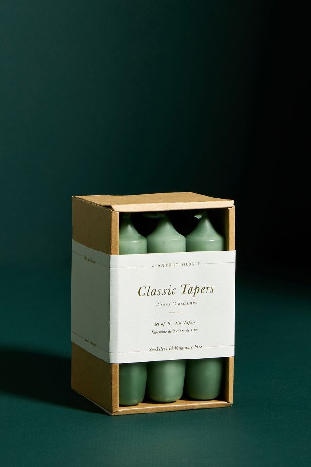 Petite Holiday Taper Candles, Set of 9 | Anthropologie