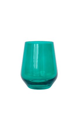 Estelle Colored Glass Stemless Wine Glass Set Anthropologie   64455355 032 M