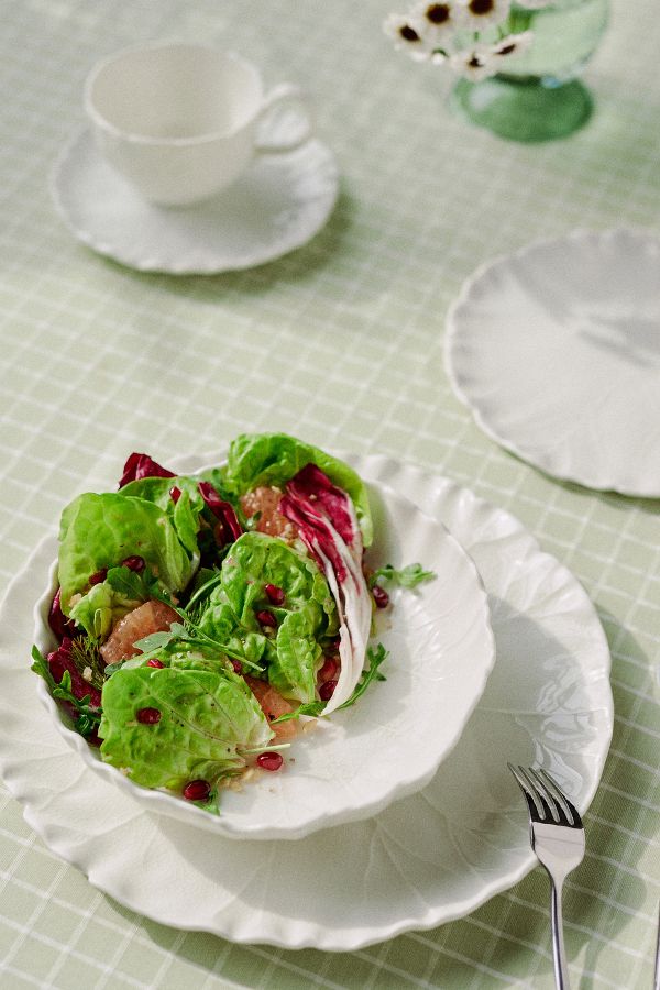 Slide View: 2: Lilypad Teacup and Saucer Set