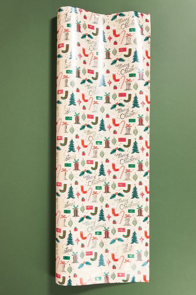 Rifle Paper Co. Deck The Halls Wrapping Paper Roll Anthropologie